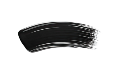 Black Mascara Brush Stroke