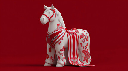 New Year's White Horse, Year of the Horse, Horse Year Mascot, Year of the Horse (Benmingnian)