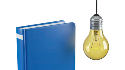 Book and Light Bulb