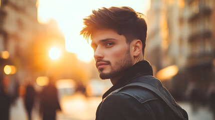 Fototapeta premium portrait of young man