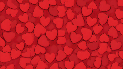 red hearts background