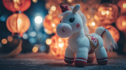 New Year's White Horse, Year of the Horse, Horse Year Mascot, Year of the Horse (Benmingnian)