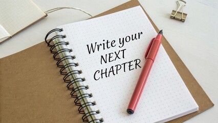 Open Journal With Pen Ready to Write Next Chapter