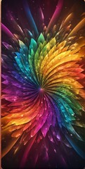 Fototapeta premium Postcard of the color festival, free space for text