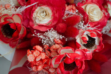 Few dried floral decoration bouquet