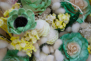 Few dried floral decoration bouquet