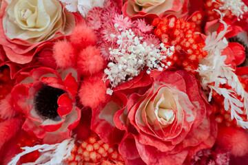 Few dried floral decoration bouquet