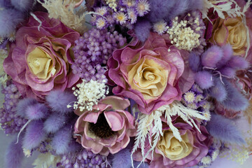 Few dried floral decoration bouquet