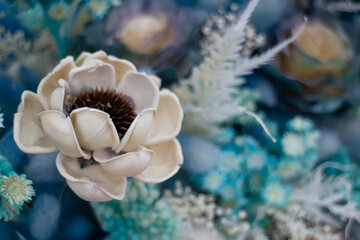 Few dried floral decoration bouquet