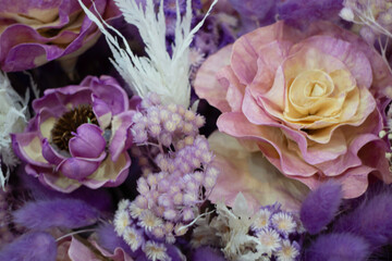 Few dried floral decoration bouquet