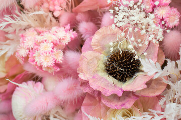 Few dried floral decoration bouquet