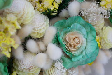 Few dried floral decoration bouquet