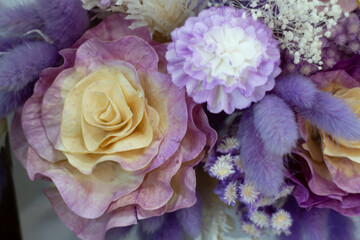 Few dried floral decoration bouquet