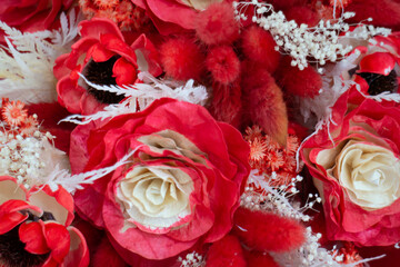 Few dried floral decoration bouquet