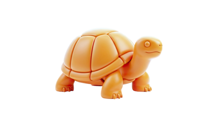 Orange Cartoon Tortoise