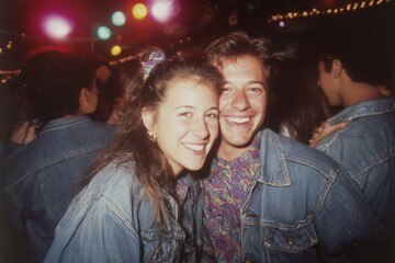 A Joyful Night Out: Capturing the Spirit of Friendship and Fun Under Colorful Lights