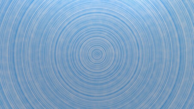 Abstract bright blue concentric circles and ripple pattern