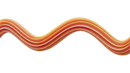 Orange Wave Abstract