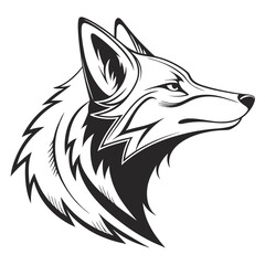 Obraz premium Wolf Mask Symbol