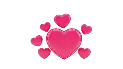 Pink Hearts Arrangement