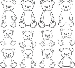 seamless pattern with teddy bears