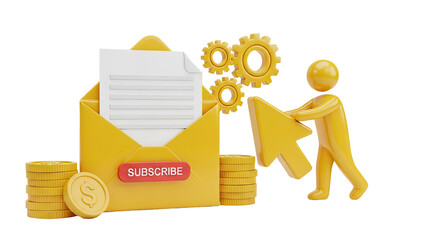 Subscription and Online Service Concept