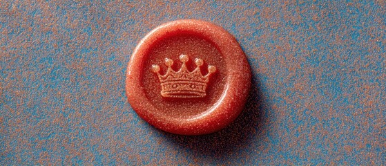 Premium Official Seal with Crown Emblem Modern Regulatory Compliance for Healthcare Marketing and Quality Assurance