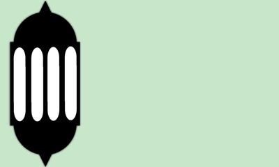 illustration of a black and white lamp Lantern 