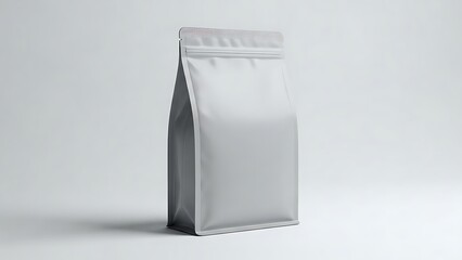 Blank packaging bag isolated on white background for product mockups