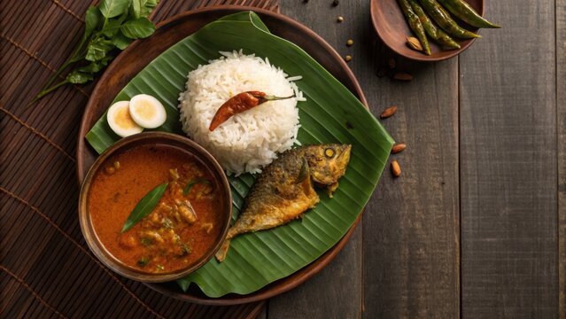 Nasi dagang, traditional Terengganu breakfast rice with fish curry