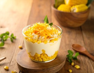 delicious corn milk cheese