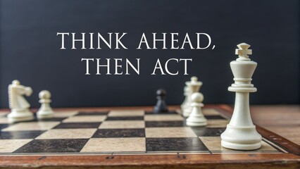 White King on Chessboard Strategizing