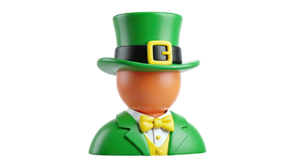 3D Leprechaun Icon