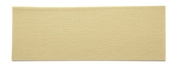 Beige Felt Fabric Texture Isolated on Background