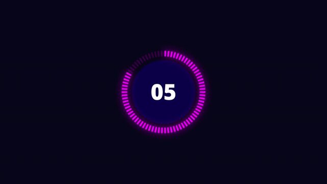 30 second countdown timer animation from 0 seconds to 30 seconds on a transparent background, thirty seconds countdown timer with alpha channel in 4k
