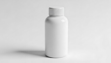 White plastic cosmetic bottle with screw on cap white bottle plastic bottle 6 empty bottle packaging