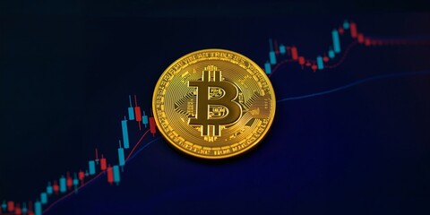 Bitcoin Stock Market Analysis and Crypto Exchange Trading Concept