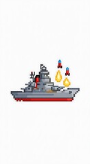 Fototapeta premium Pixel Sea Fury