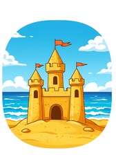 Naklejka premium Sandy Shores Kingdom