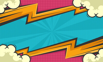 template comic pop art background