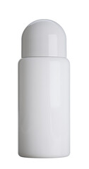 White Cosmetic Bottle with Rounded Cap