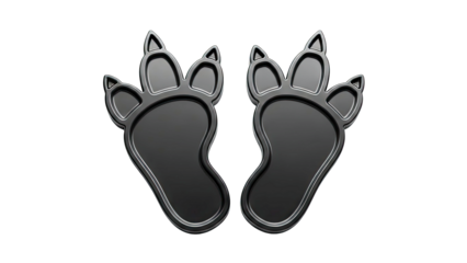 Black Paw Prints
