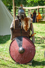 Lombards historical medieval reenactments armor weapons helmets after ancient Rome