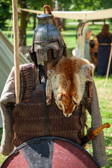 Lombards historical medieval reenactments armor weapons helmets after ancient Rome