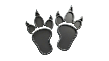Black Paw Prints