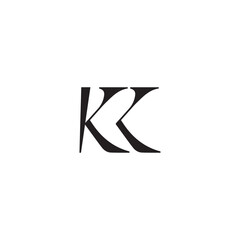 Logo Letter KK Minimalist Symbols