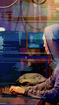 Glitch Transition 03 Vertical