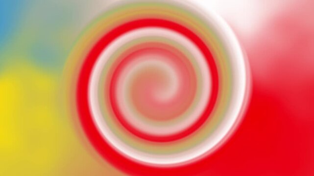 Multi color Twirl animation background hypnotic spiral, vibrant gradient effect