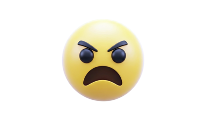 Angry emoji face