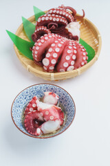 酢ダコと茹でダコ